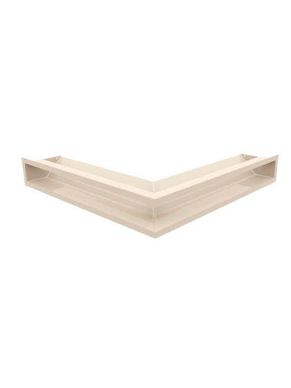 Вентиляційна решітка Kratki LUFT кутова кремова 56х56х9