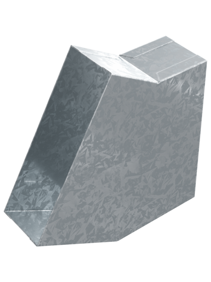 Коліно прямокутне горизонтальне 30°