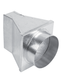 Перехідник канал-труба Ø 100 під кутом 180°