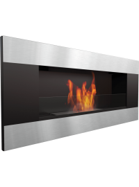 Біокамін Kratki DELTA 2 чорний HORIZONTAL з склом і з сертифікатом TUV