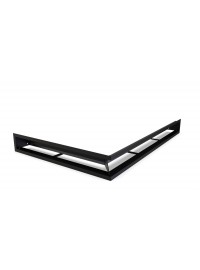 Вентиляционная решетка Defro Home DH LUFT угловая левая 910х400х90 (80)