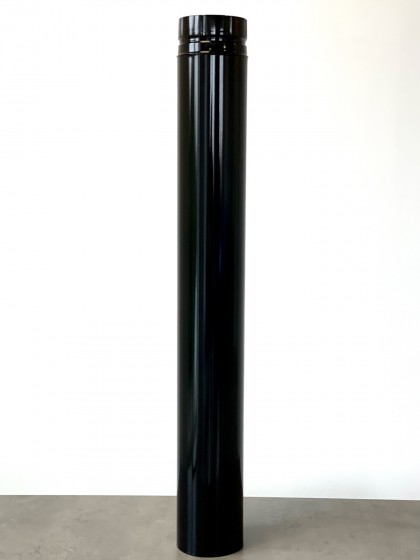 Труба порцеляно-емальована 100 см Ø130 глянцево-чорна
