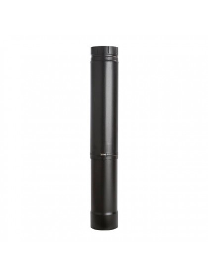 Труба порцеляно-емальована телескопічна 51/86 см Ø130 матово-чорна Труба порцеляно-емальована телескопічна 51/86 см Ø130 матово-чорна