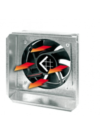 Вихід під решітку 17×17 з вентилятором Ø100