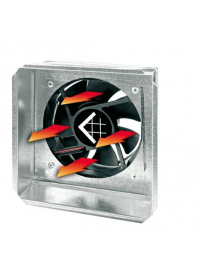 Вихід під решітку 17×17 з вентилятором і датчиком Ø125