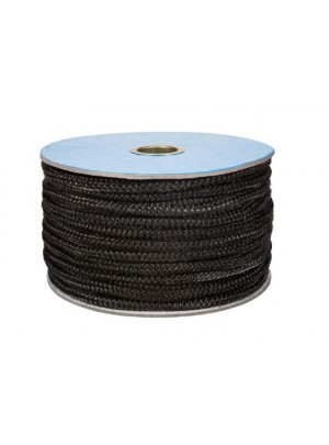 Шнур вогнетривкий з скловолокна Ø 12 графіт 1 м