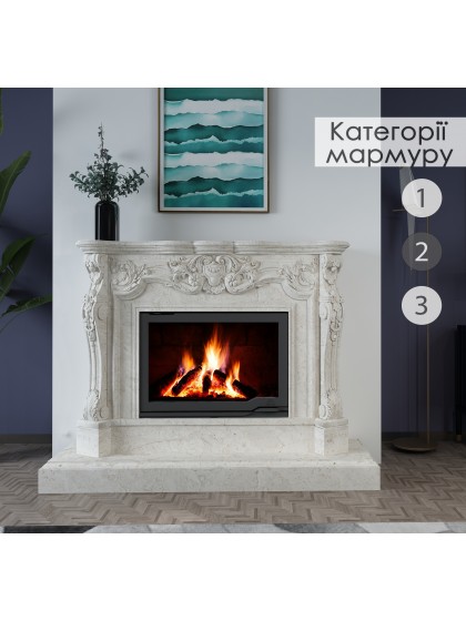 Камінне облицювання Hitis Блиск, матеріал мармур категорії 2 Камінне облицювання Hitis Блиск, матеріал мармур категорії 2