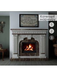 Каминная облицовка Hitis Фортуна материал мрамор категории 3