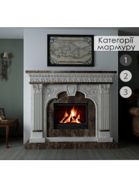 Каминная облицовка Hitis Фортуна материал мрамор категории 1
