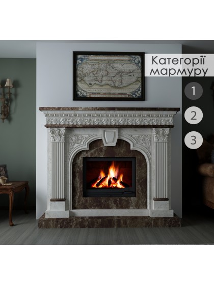 Камінне облицювання Hitis Фортуна, матеріал мармур категорії 1