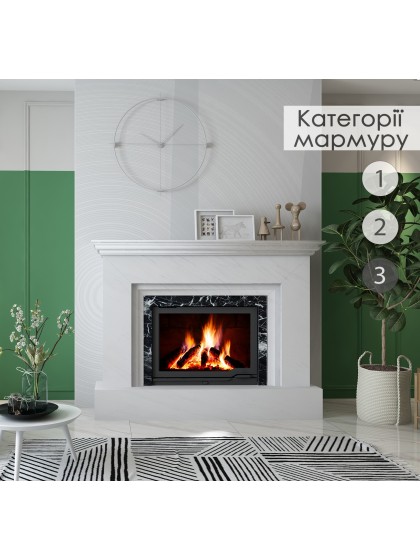 Камінне облицювання Hitis Діоптріс 2, матеріал мармур категорії 3 Камінне облицювання Hitis Діоптріс 2, матеріал мармур категорії 3