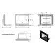 Дверцы для камина Kratki ANTEK DECO 500x597 мм