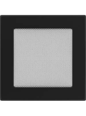Вентиляційна решітка Kratki 17х17 см чорна