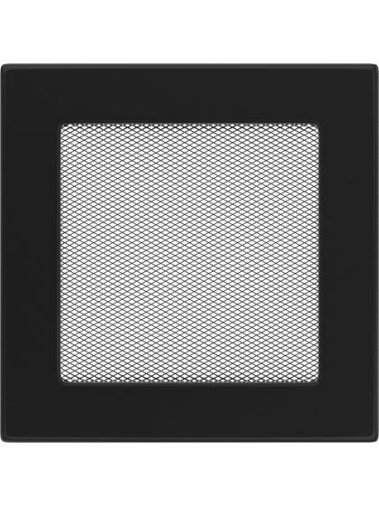 Вентиляційна решітка Kratki 17х 17 см чорна