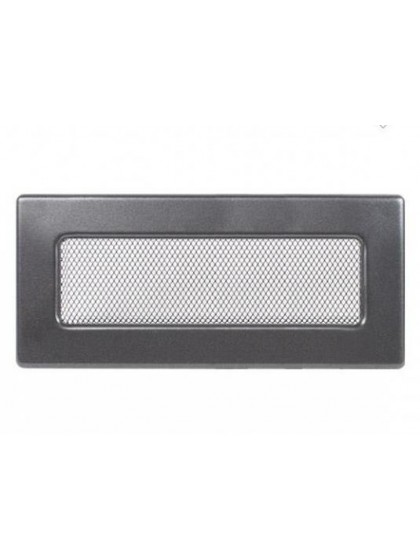 Вентиляційна решітка Kratki 11х32 см графітова