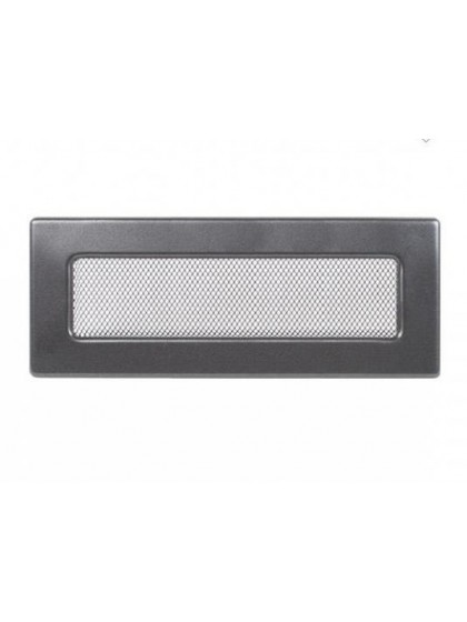 Вентиляційна решітка Kratki 11х42 см графітова