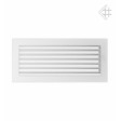 Вентиляційна решітка Kratki 17х37 см біла з жалюзями
