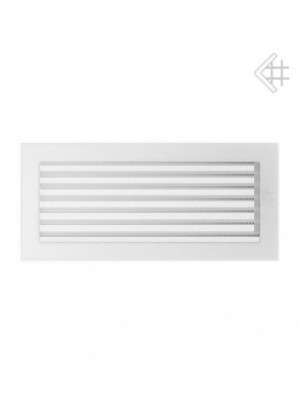 Вентиляційна решітка Kratki 17х37 см біла з жалюзями