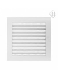 Вентиляційна решітка Kratki 22х22 см біла з жалюзями