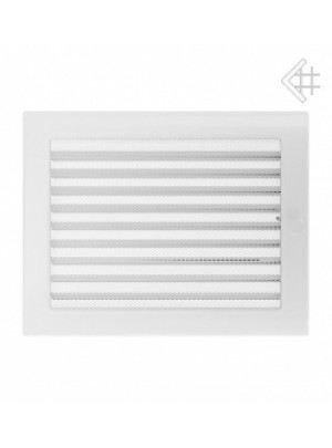 Вентиляційна решітка Kratki 22х30 см біла з жалюзями