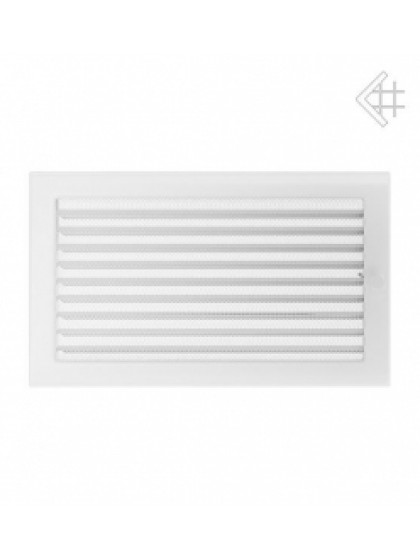 Вентиляційна решітка Kratki 22х37 см біла з жалюзями
