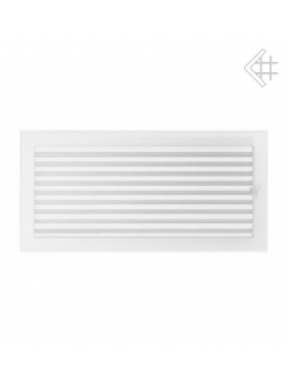 Вентиляційна решітка Kratki 22х45 см біла з жалюзями