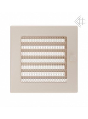 Вентиляційна решітка Kratki 17х17 см кремова з жалюзями