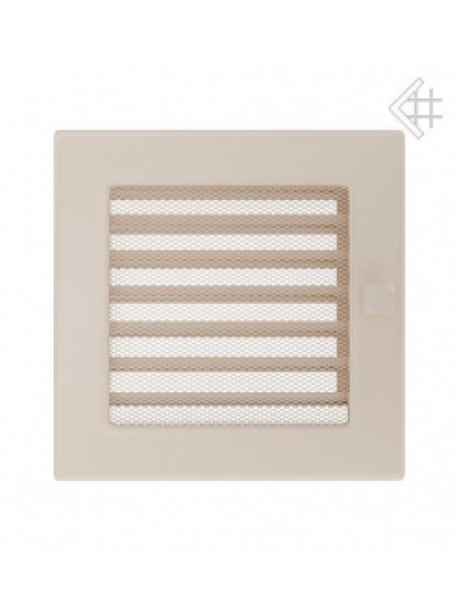 Вентиляційна решітка Kratki 17х17 см кремова з жалюзями Вентиляційна решітка Kratki 17х17 см кремова з жалюзями