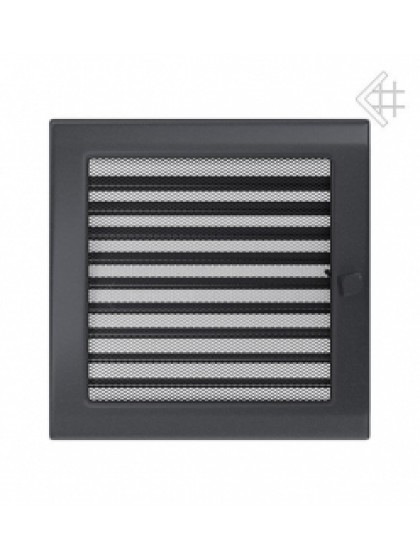 Вентиляційна решітка Kratki 22х22 см графітова з жалюзями Вентиляційна решітка Kratki 22х22 см графітова з жалюзями