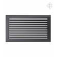 Вентиляційна решітка Kratki 22х37 см графітова з жалюзями Вентиляційна решітка Kratki 22х37 см графітова з жалюзями
