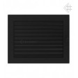 Вентиляційна решітка Kratki 22х30 см чорна з жалюзями Вентиляційна решітка Kratki 22х30 см чорна з жалюзями
