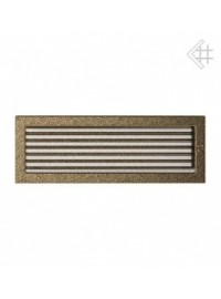 Вентиляційна решітка Kratki 17х49 см чорно-золота з жалюзями