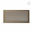 Вентиляційна решітка Kratki 22х45 см чорно-золота з жалюзями Вентиляційна решітка Kratki 22х45 см чорно-золота з жалюзями