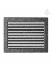 Вентиляційна решітка Kratki 22х30 см чорно-срібна з жалюзями