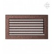 Вентиляційна решітка Kratki 17х30 см мідна з жалюзями