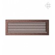 Вентиляційна решітка Kratki 17х49 см мідна з жалюзями