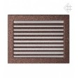 Вентиляційна решітка Kratki 22х30 см мідна з жалюзями Вентиляційна решітка Kratki 22х30 см мідна з жалюзями