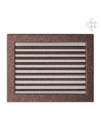 Вентиляційна решітка Kratki 22х30 см мідна з жалюзями