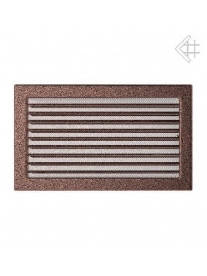 Вентиляційна решітка Kratki 22х37 см мідна з жалюзями Вентиляційна решітка Kratki 22х37 см мідна з жалюзями