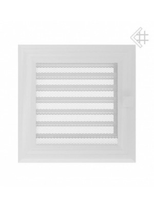 Вентиляційна решітка Kratki 17х17 см OSKAR біла з жалюзями