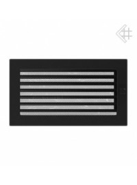 Вентиляційна решітка Kratki 17х30 см OSKAR чорна з жалюзями