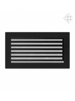 Вентиляційна решітка Kratki 17х30 см OSKAR чорна з жалюзями