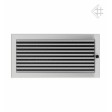 Вентиляційна решітка Kratki 22х45 см шліфована з жалюзями