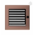 Вентиляційна решітка Kratki 17х17 см мідь гальванічна з жалюзями Вентиляційна решітка Kratki 17х17 см мідь гальванічна з жалюзями