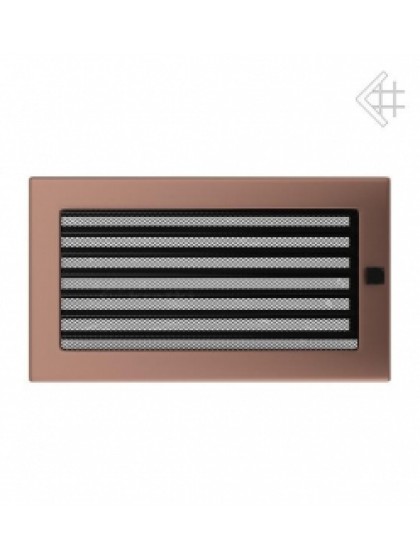 Вентиляційна решітка Kratki 17х30 см мідь гальванічна з жалюзями Вентиляційна решітка Kratki 17х30 см мідь гальванічна з жалюзями