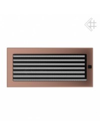 Вентиляційна решітка Kratki 17х37 см мідь гальванічна з жалюзями
