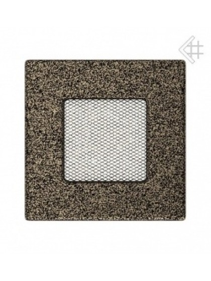 Вентиляційна решітка Kratki 11х11 см чорно-золота