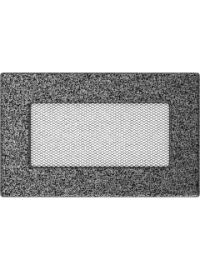 Вентиляційна решітка Kratki 11х17 см чорно-срібна