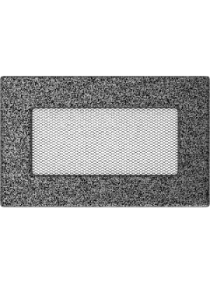 Вентиляційна решітка Kratki 11х17 см чорно-срібна