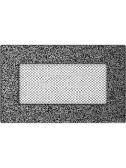 Вентиляційна решітка Kratki 11х17 см чорно-срібна